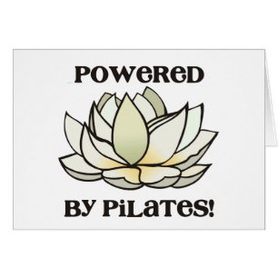 Drivit av Pilates lotusblomma Hälsningskort