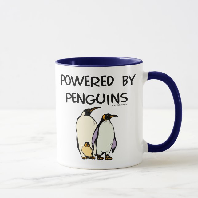 Drivit av pingvin mugg (Höger)