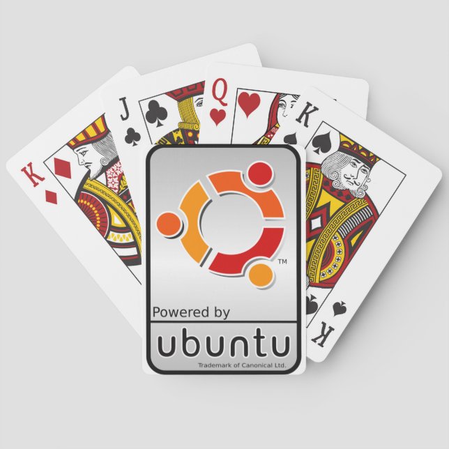 Drivit av Ubuntu kort Casinokort (Baksidan)