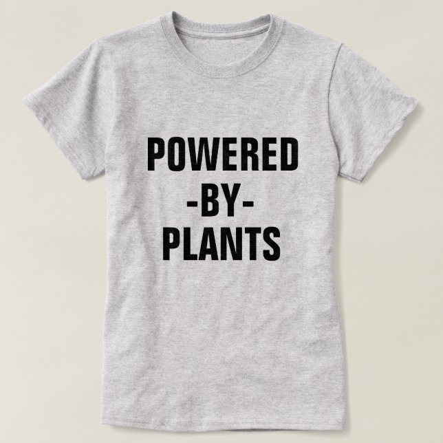 Drivit av växtkvinna skjortan för vegan t-shirt (Design framsida)