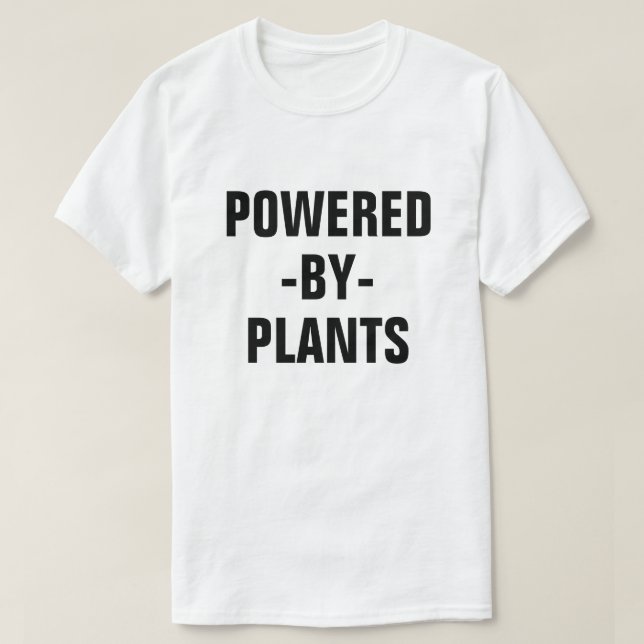 Drivit av växtmanar skjortan för vegan tee shirt (Design framsida)