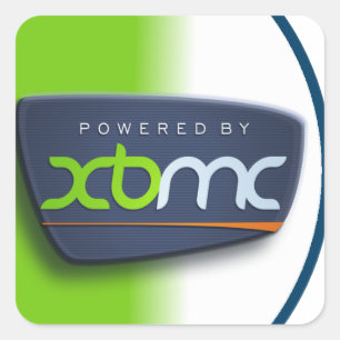 Drivit av XBMC-klistermärken Fyrkantigt Klistermärke