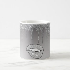 Drivkaffe för silver Glitter Mugg
