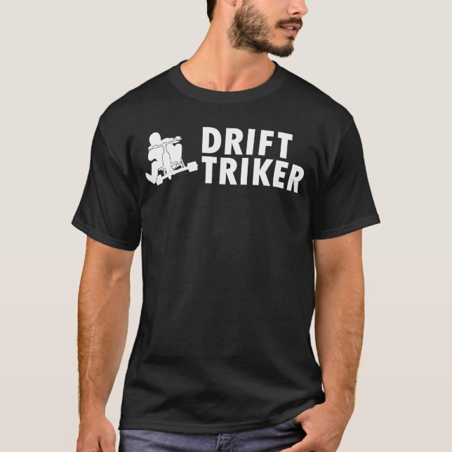 Drivmedelstryckare Trehjuling Motordriven drivruti T Shirt (Framsida)