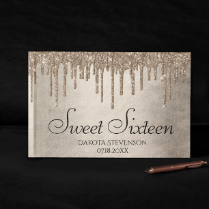 Drivmedelstyp Glitter Champagne Sweet sixteen Gästböcker