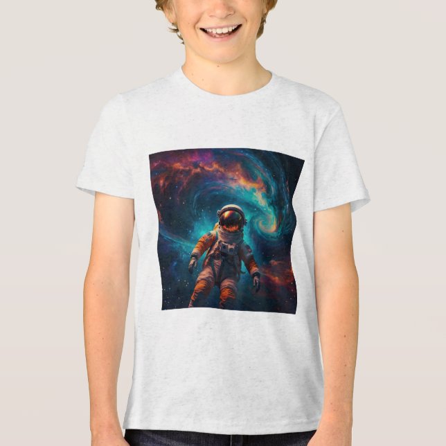 Drivning av astronaut i Rymden T Shirt (Framsida)