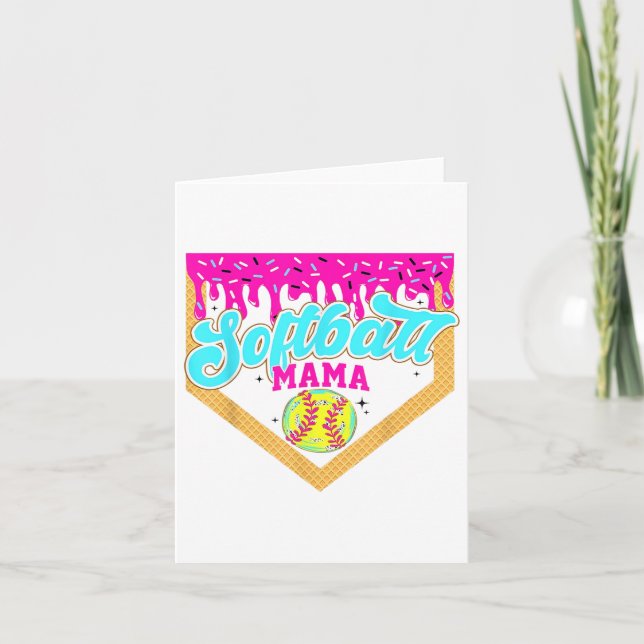 Drivning av softball Mamma på isbildens speldag So Kort (Framsida)