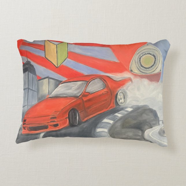 Drivning i Himmel Prydnadskudde (Baksidan)