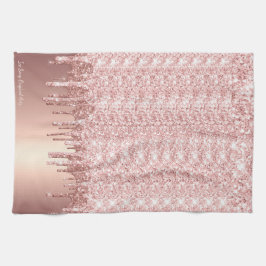 Drivning ro Guld Glitter Kökshandduk