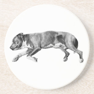 Drivning till Lugn - Detaljerat Hund Underlägg