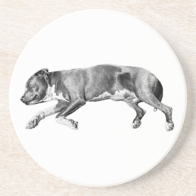 Drivning till Lugn - Detaljerat Hund Underlägg (Framsidan)