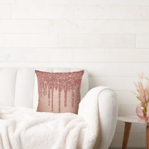 Drivplatta Glitter   Terra Cotta Coral Orange Kudde