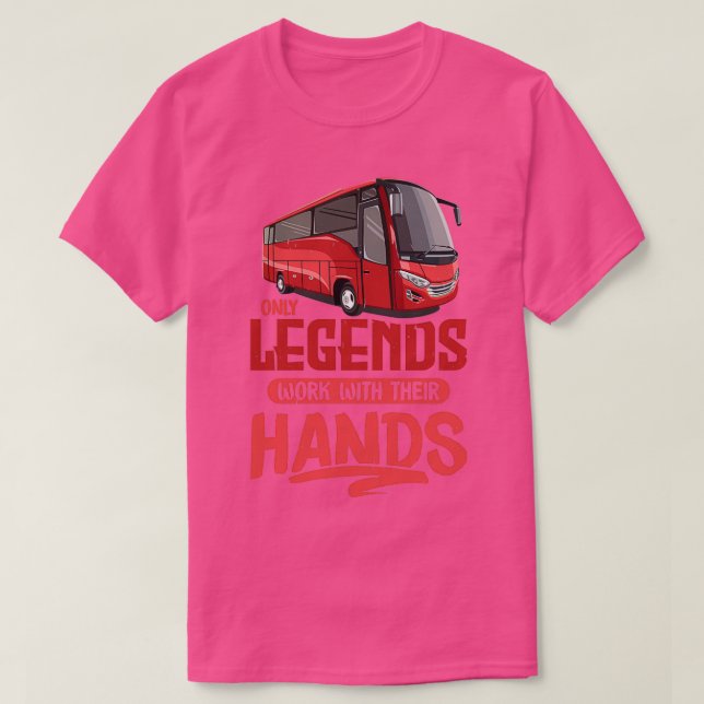 Drivpresentpresentationstext för buss i buss, buss t shirt (Design framsida)