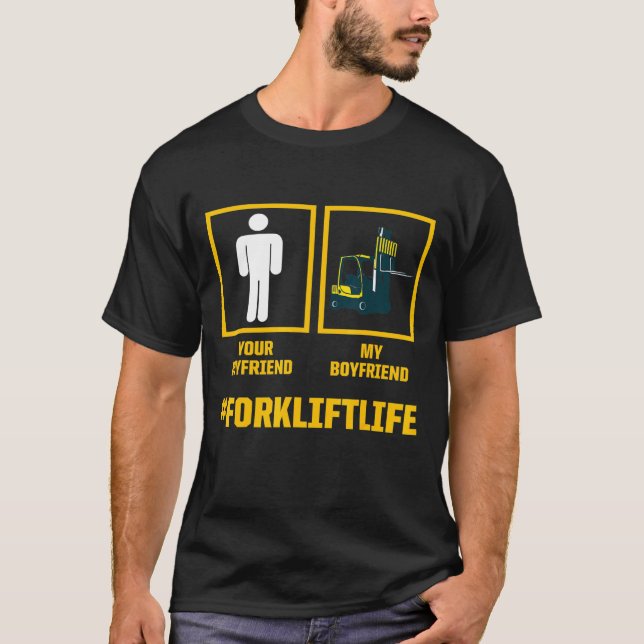 Drivrutin 3 för gaffeloperatör t shirt (Framsida)