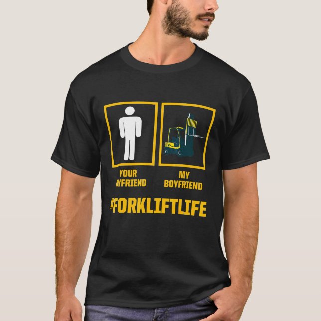 Drivrutin 3 för gaffeloperatör t shirt (Framsida)
