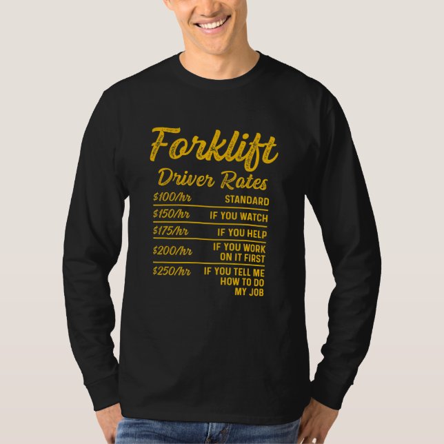 Drivrutin 3 för gklift-operatör t shirt (Framsida)