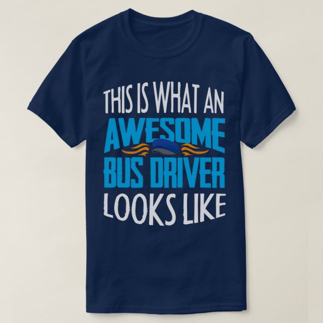 Drivrutin fantastisk Buss 5 T Shirt (Design framsida)