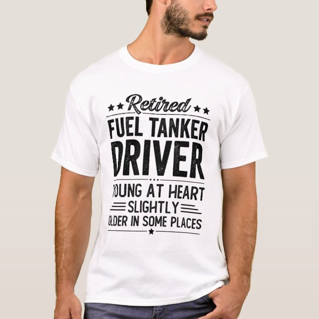 Drivrutin för återvunnen bränsletanker t shirt (Framsida)