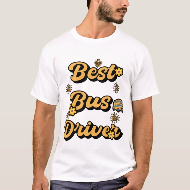 Drivrutin för bästa Buss T Shirt (Framsida)