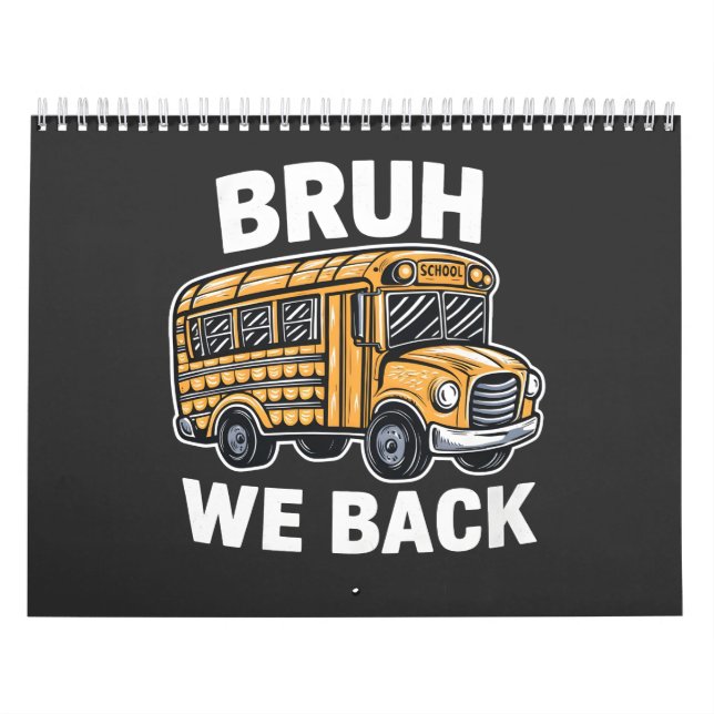 Drivrutin för Bruh We Back Lny Back to school Buss Kalender (Omslag)
