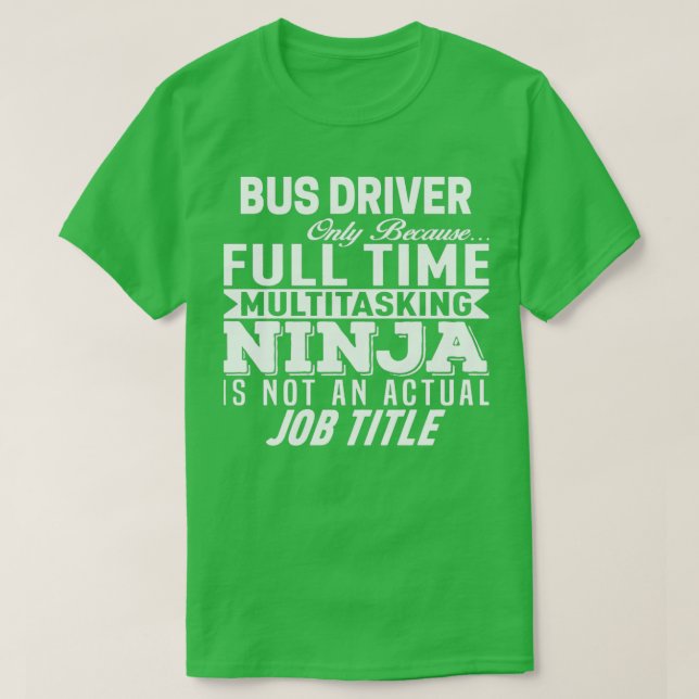 Drivrutin för buss 20 t shirt (Design framsida)