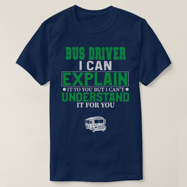 Drivrutin för buss 30 t shirt (Design framsida)