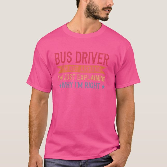 Drivrutin för Buss för Lönsam professionell offert T Shirt (Framsida)