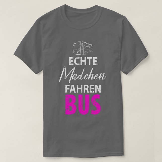 Drivrutin för buss i buss 2 t shirt (Design framsida)