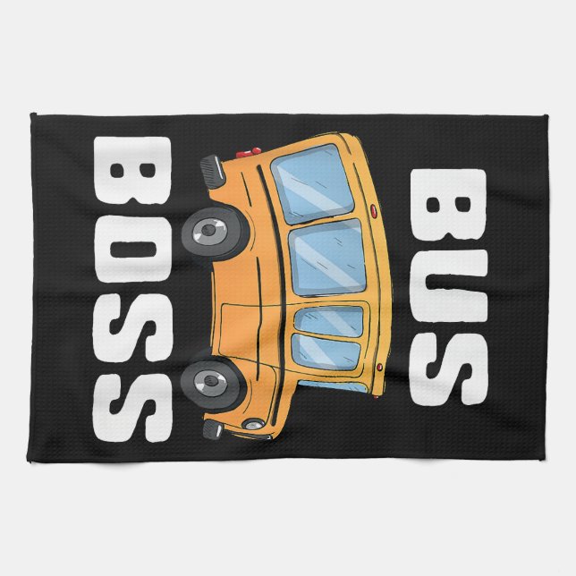Drivrutin för Buss i Buss-skolan Kökshandduk (Horisontell)