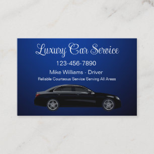 Drivrutin för Classy Luxury Car Service Taxi Visitkort
