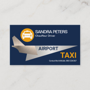 Drivrutin för Coola Jet flygplats Taxi Visitkort