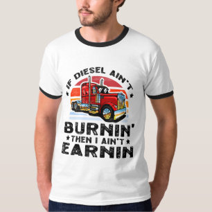 Drivrutin för Diesel Trucker Big Rig Semi-Trailer  T Shirt