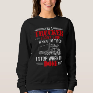 Drivrutin för Diesel Trucker Big Rig Semi Trailer T Shirt