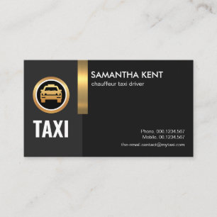 Drivrutin för elegant Exquisite Black Guld Rand T Visitkort