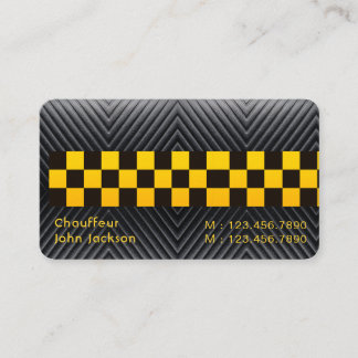 Drivrutin för elegant Modern Classy uber taxi chau Visitkort