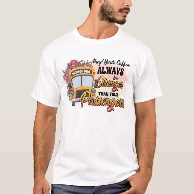 Drivrutin för Funny School Buss T Shirt (Framsida)
