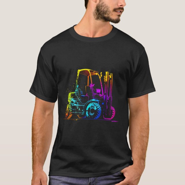 Drivrutin för gaffelgaffelgaffeldrivrutin t shirt (Framsida)