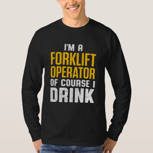 Drivrutin för gaffeloperatör 4 t shirt (Framsida)