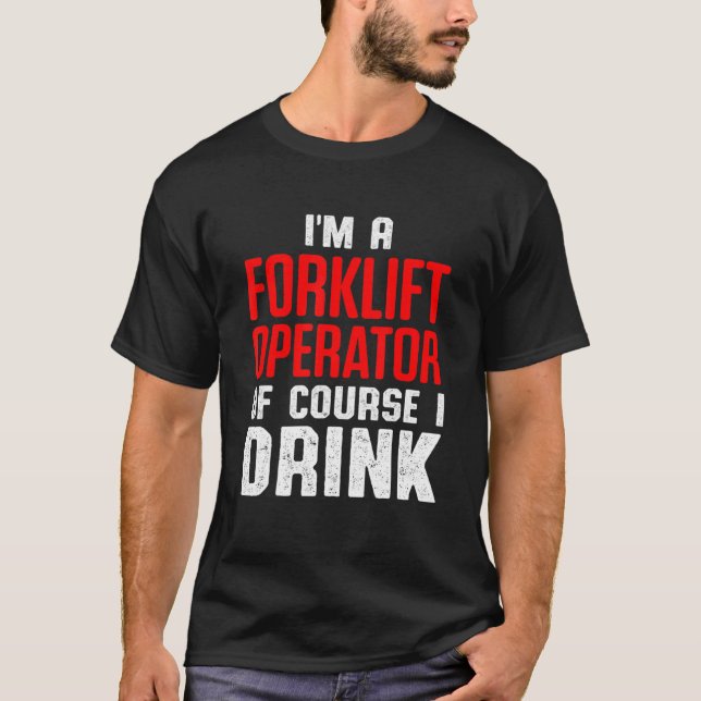 Drivrutin för gaffeloperatör 8 t shirt (Framsida)