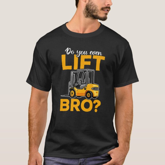 Drivrutin för gaffeltrucksoperatör t shirt (Framsida)