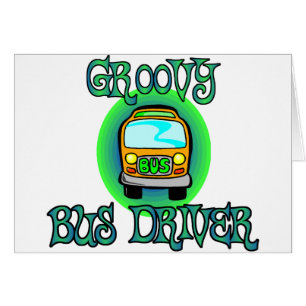 Drivrutin för Groovy Buss Hälsningskort