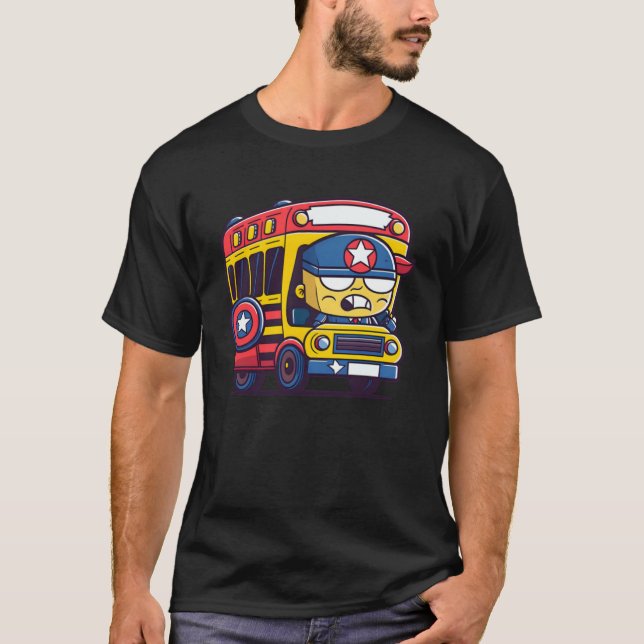 Drivrutin för Grumpy Busdriver Buss T Shirt (Framsida)