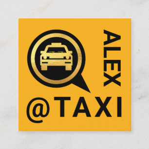 Drivrutin för Guld Taxi Tal box Fyrkantigt Visitkort