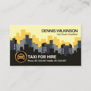 Drivrutin för Gult Taxi Visitkort