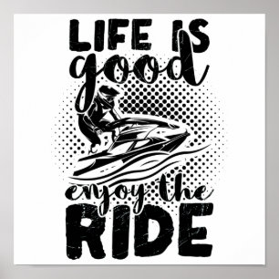 Drivrutin för Jet Ski   Jet Ski Summer Helgdag Sea Poster