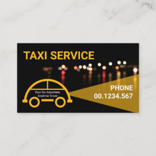 Drivrutin för konstgjord Ljus-bil i Taxi Visitkort