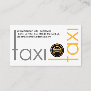 drivrutin för Kreativ Grått Gult TAXI Ram Ride Visitkort