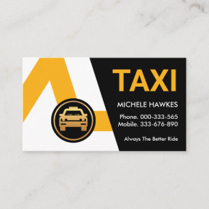 Drivrutin för Kreativ Gult Taxi Routes Cab Visitkort