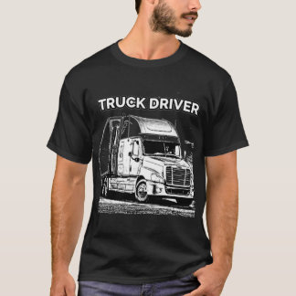 Drivrutin för Lastbil Modig man Live T Shirt
