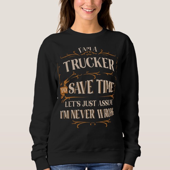 Drivrutin för Lastbil Trucker T Shirt (Framsida)